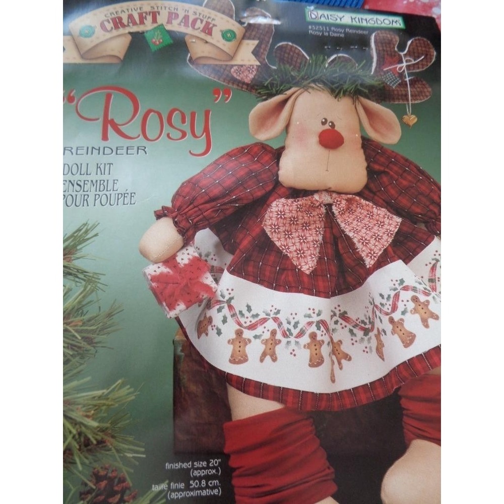 Daisy Kingdom Rosy Reindeer Doll Kit 20"